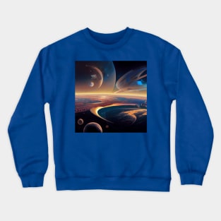 Interplanetary Spaceport Crewneck Sweatshirt